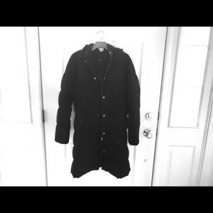 J. Crew Black Puffer Coat Size Small